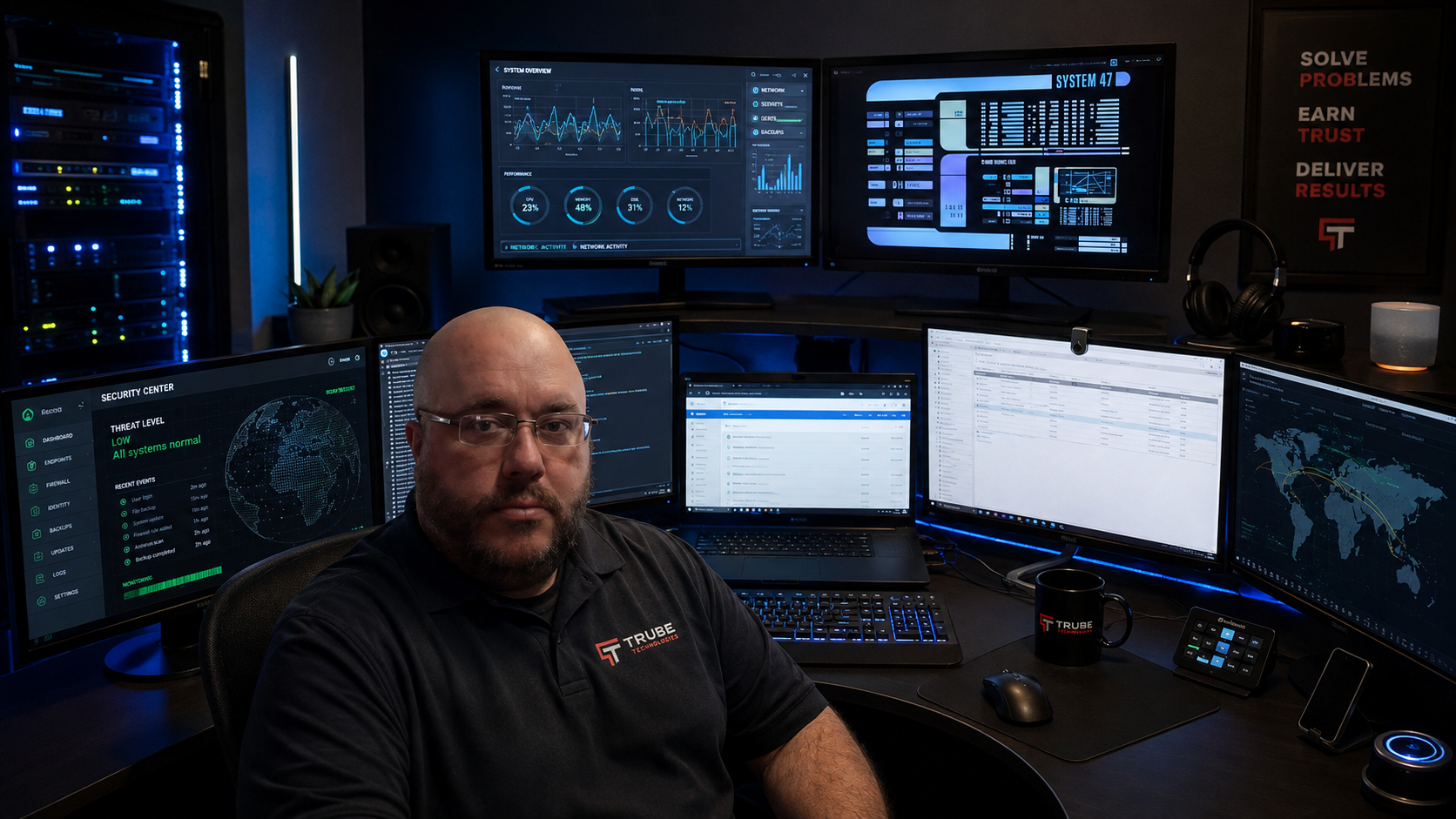 Trube Technologies command center